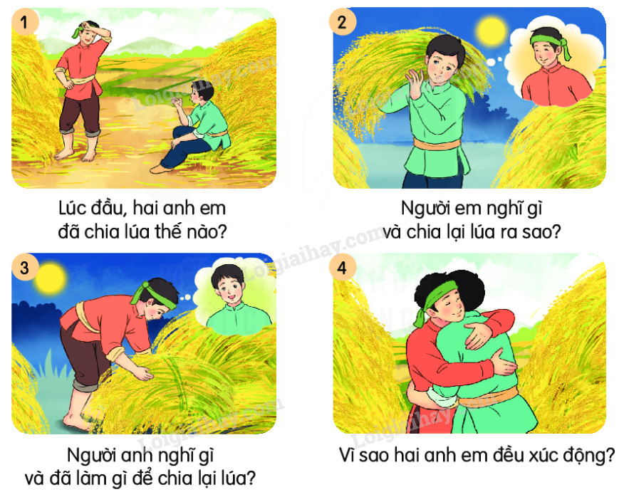 Viết 1-2 câu về sự việc khiến em cảm động trong câu chuyện Hai anh em