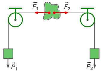 Thí nghiệm cân bằng của vật chịu tác dụng của 2 lực