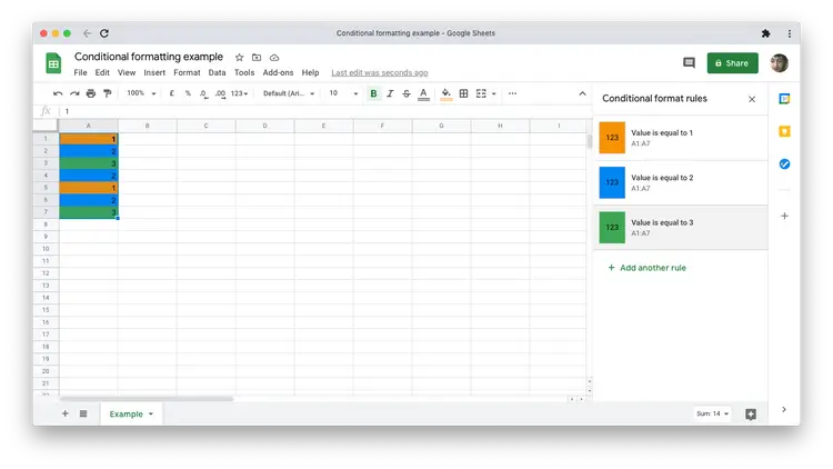 4-done Hoàn tất định dạng theo điều kiện trong Google Sheets