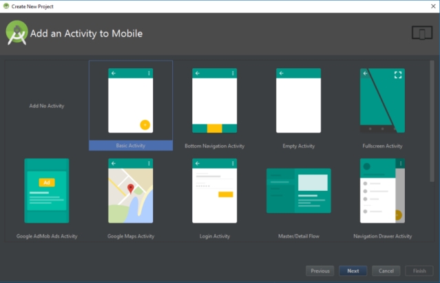 Activity trong Android Studio