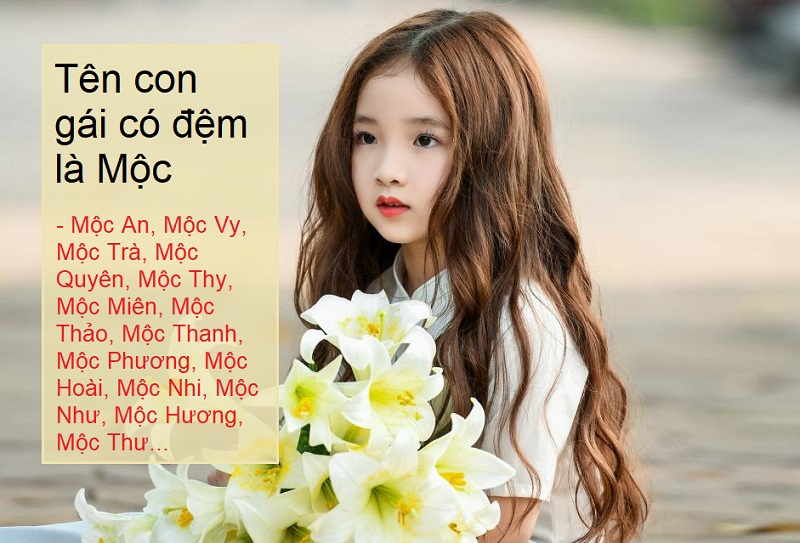 Cách đặt tên con gái có đệm là Mộc, đặt tên con lót chữ Mộc