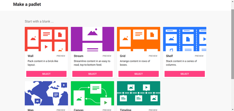 cach-dung-padlet-2 Chọn một mẫu tạo Padlet