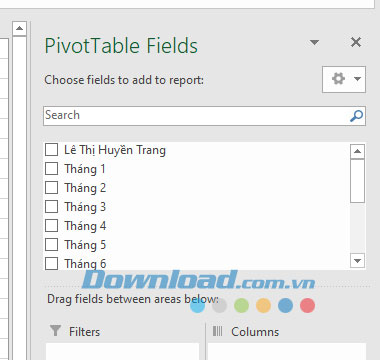 cach-su-dung-pivottable-de-phan-tich-du-lieu-excel-4 Nhấn chọn công cụ thống kê Pivottable