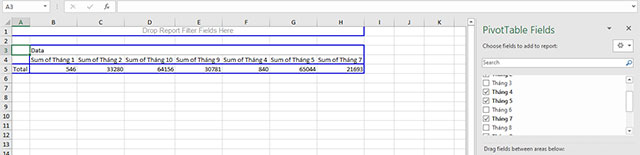 cach-su-dung-pivottable-de-phan-tich-du-lieu-excel-5 Nhấn chọn công cụ thống kê Pivottable