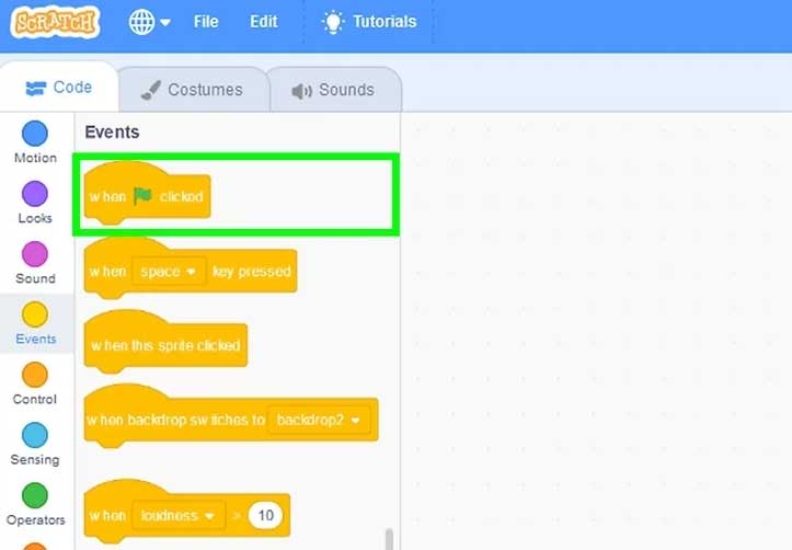 cach-tao-game-scratch-18 Tạo sự kiện