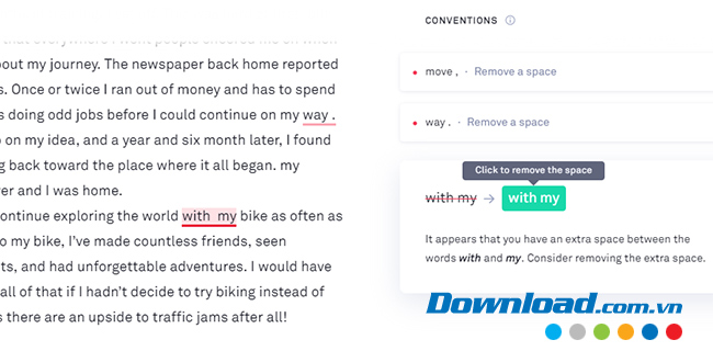 Sử dụng Grammarly sửa lỗi chính tả trên máy tính