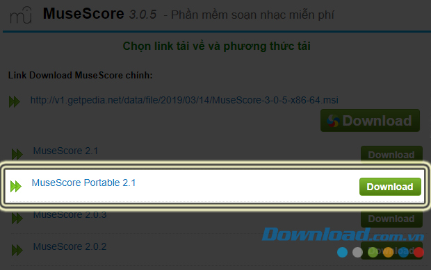 Download MuseScore bản Portable