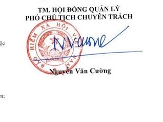 Chữ ký tên Nguyễn Văn Cường