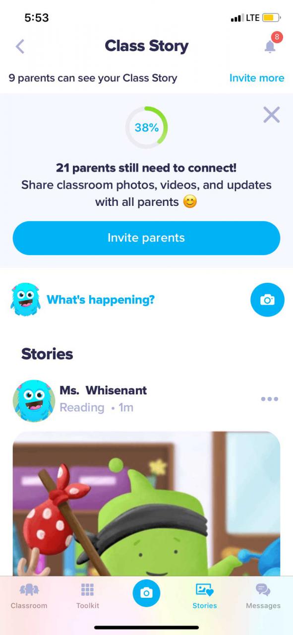 classdojo-ios-quay-clip-1 Quay clip trên ClassDojo cho iOS