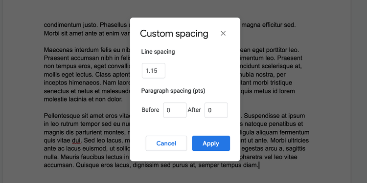 custom-spacing-google-docs-2 Cách tùy biến khoảng cách trang trong Google Docs
