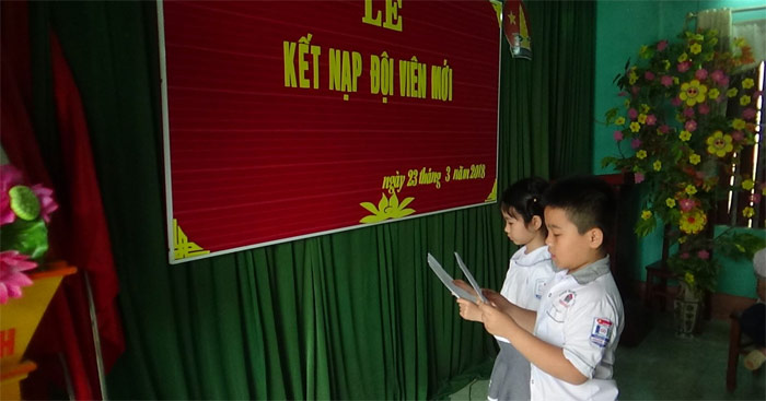 Lễ kết nạp Đội viên mới