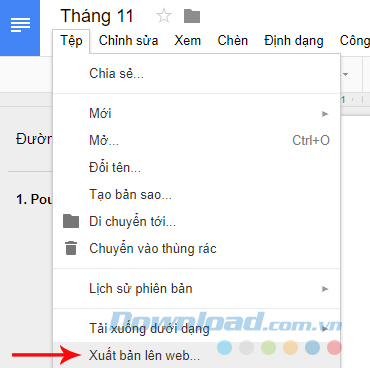 Xuất bản lên web