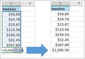 Sử dụng hàm AutoSum trong Excel