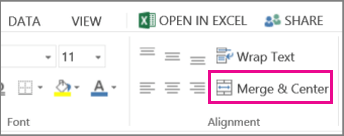 exel-merge-center Nút Merge & Center trên Excel