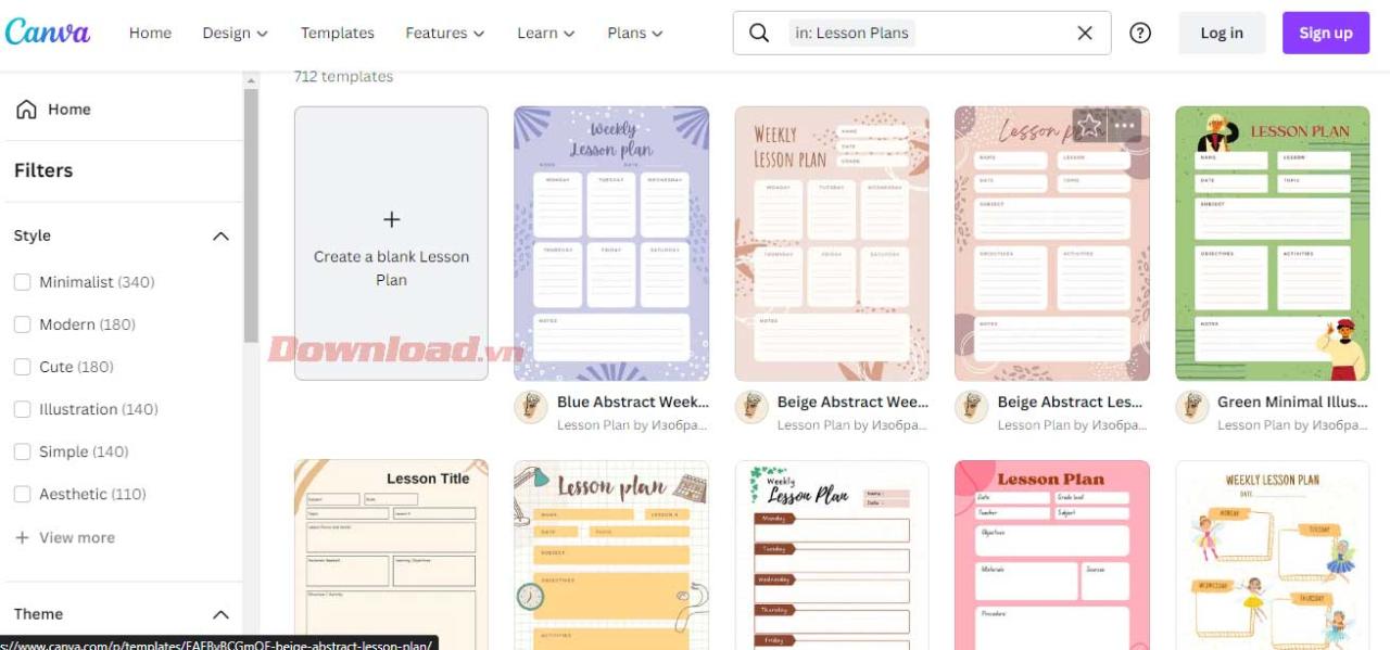 giao-an-tren-canva Canva có rất nhiều mẫu giáo án đẹp
