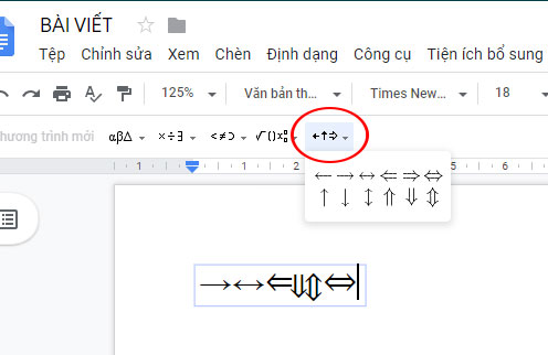 go-cong-thuc-toan-hoc-tren-google-docs-20 Các ký hiệu toán học trên Google Docs