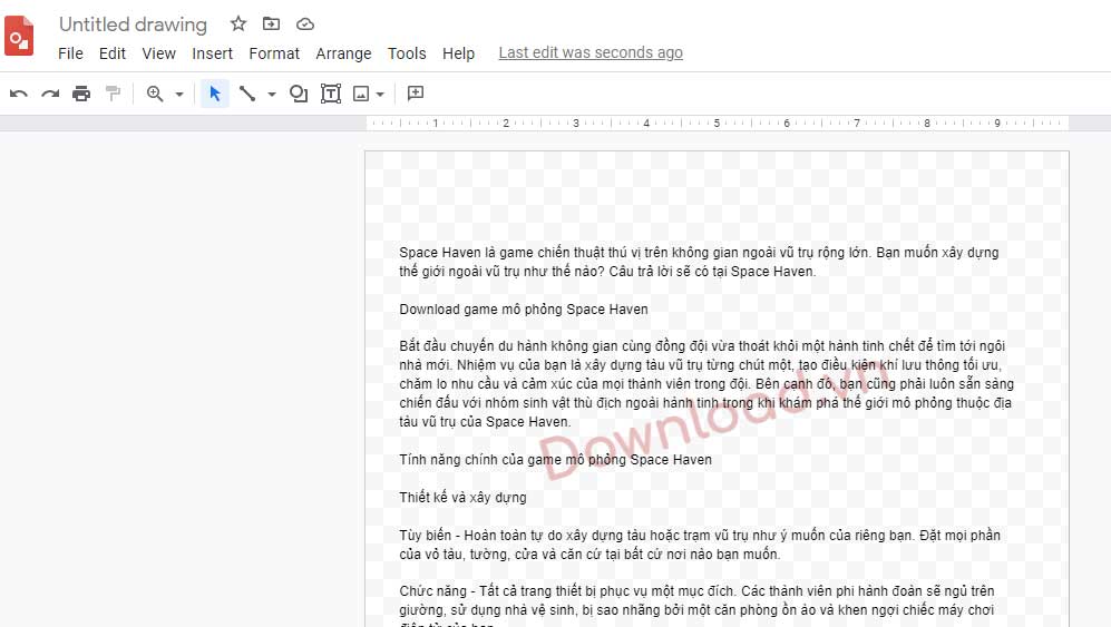 google-docs-watermark-9 Chèn văn bản vào Google Drawings
