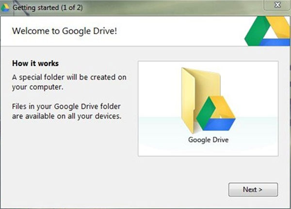 Thiết lập Google Drive thành thư mục trên Windows