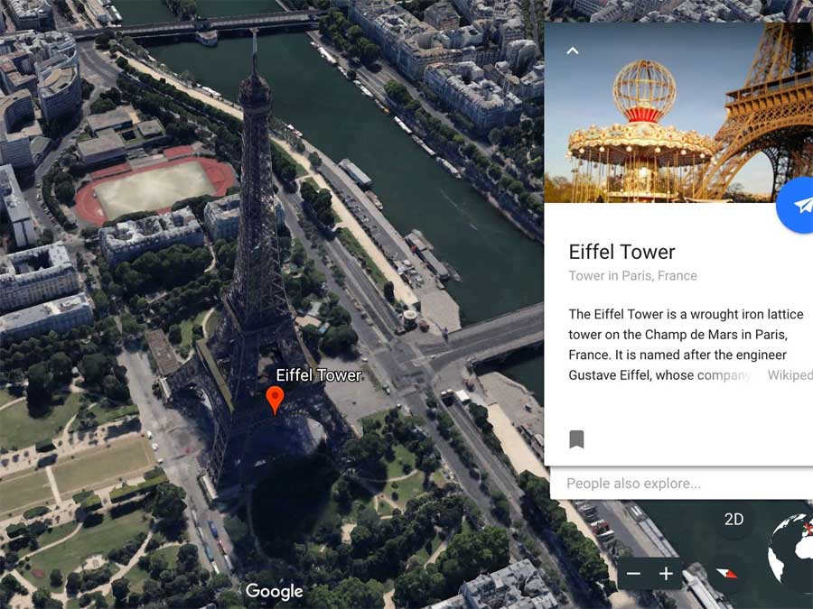 google-earth Xem ảnh vệ tinh trên Google Earth