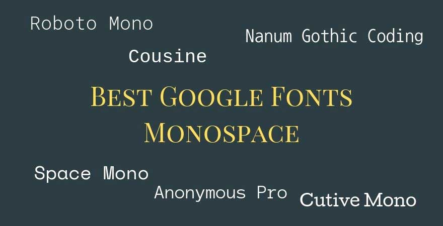 Google Font Monospace