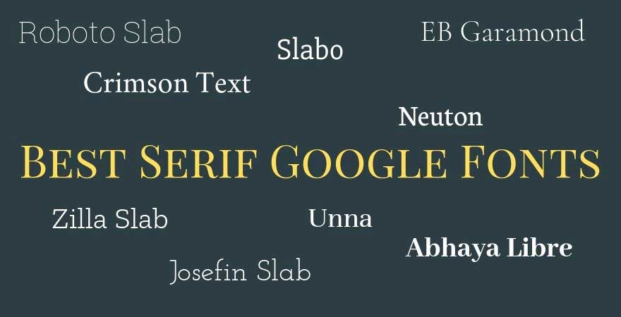 Google Fonts Serif