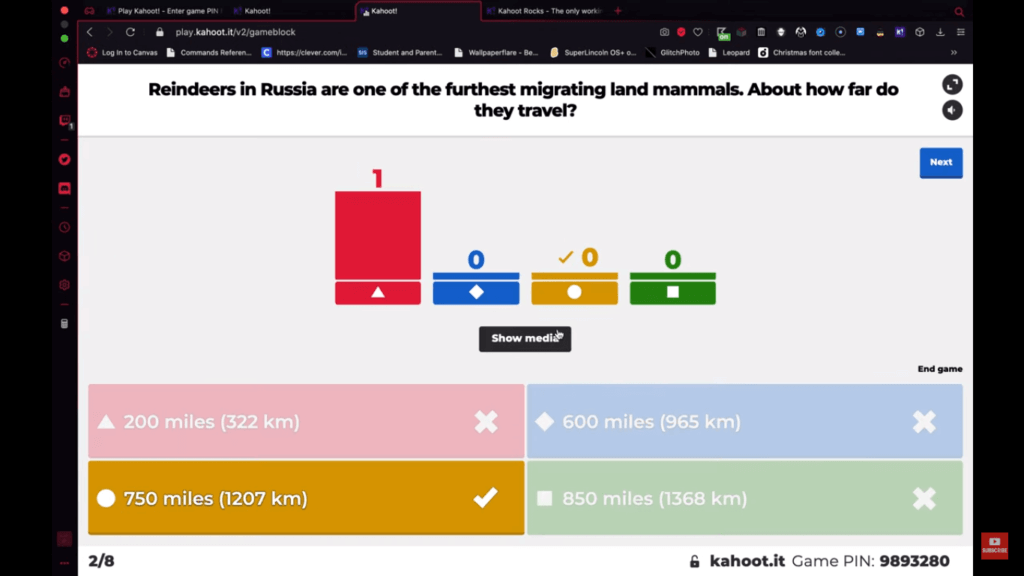 Kahoot.rocks hack đáp án trên Kahoot