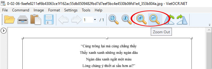 Phóng to thu nhỏ hình ảnh