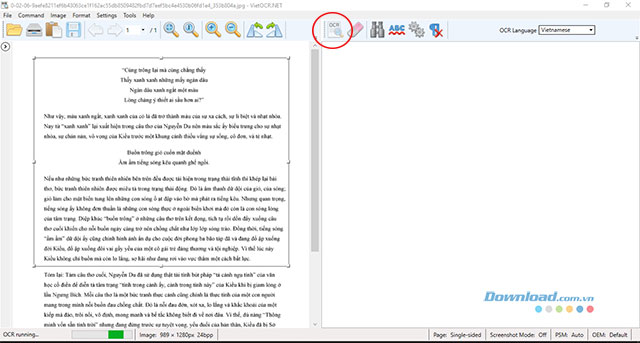 Tiến hành trích xuất chữ bằng VietOCR