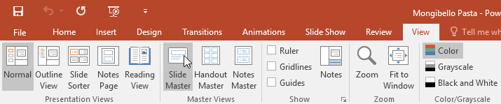 master-view-tab-2 Tab Slide Master trong PowerPoint