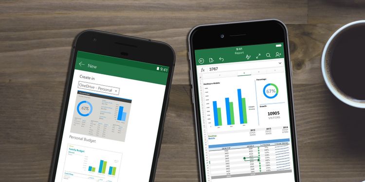 Mở file Excel trên mobile
