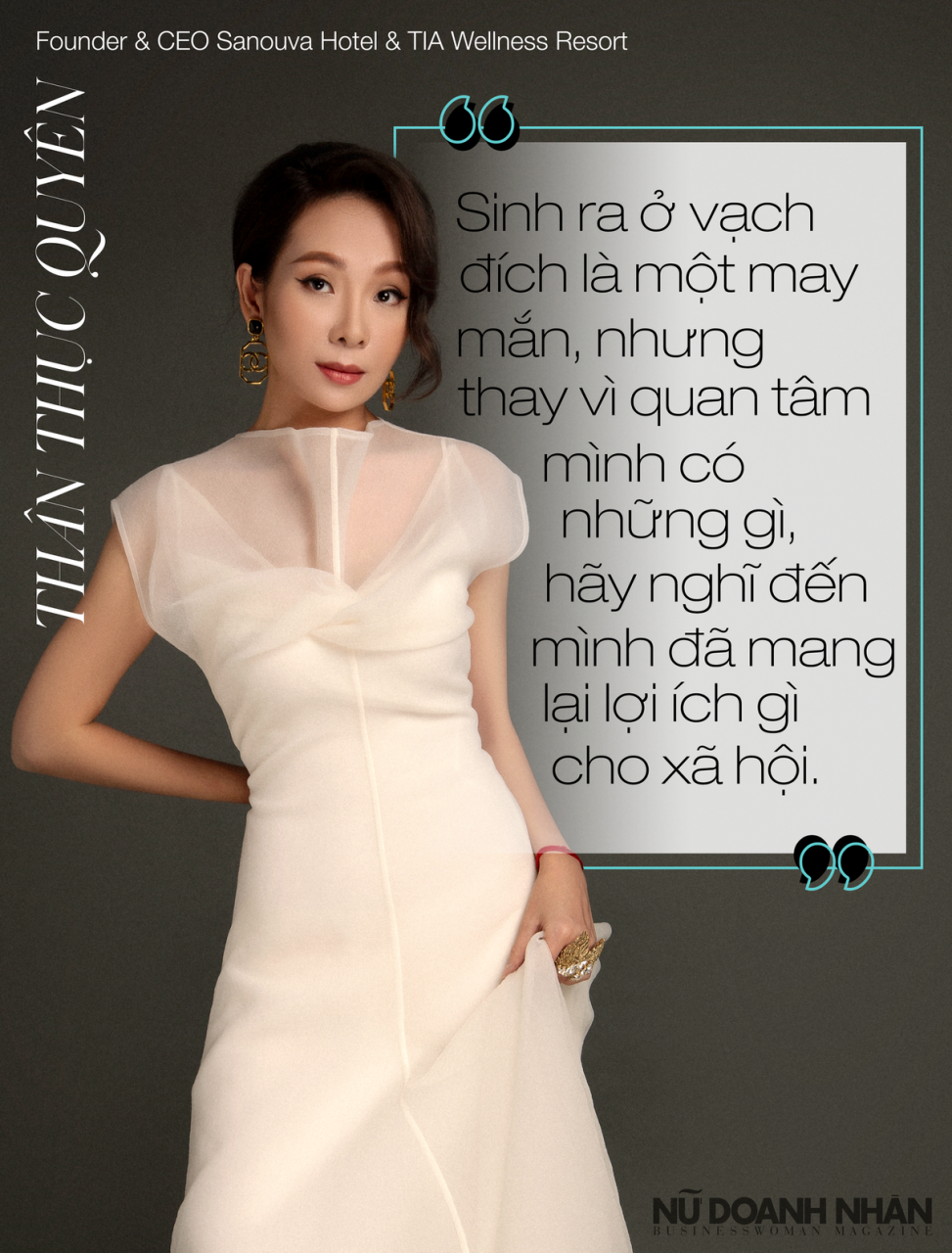 Nữ doanh nhân Thân Thục Quyên, CEO Sanouva Hotel