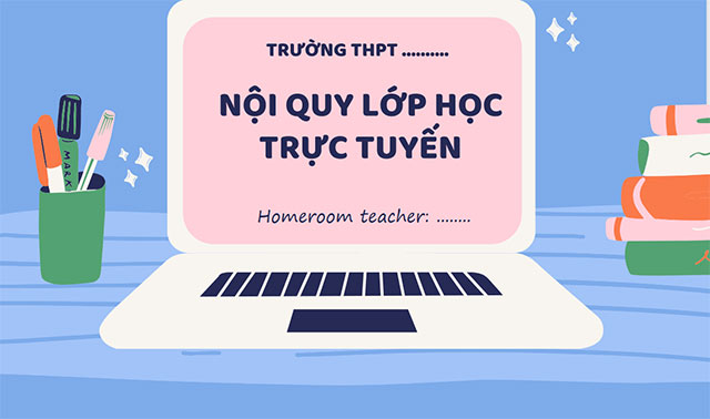 PowerPoint nội quy lớp học online