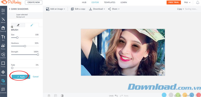 picmonkey-apply Áp dụng hiệu ứng