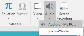 powerpoint-audio-insert-ribbon-1 Menu audio trên PowerPoint