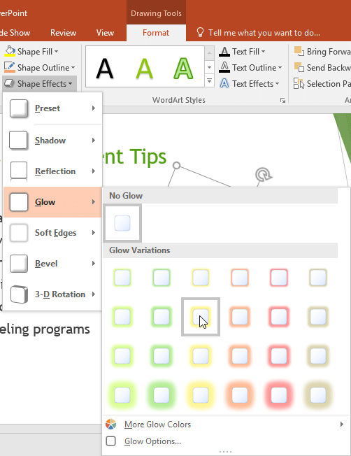 powerpoint-format-shape-11 Drawing Tools trong PowerPoint
