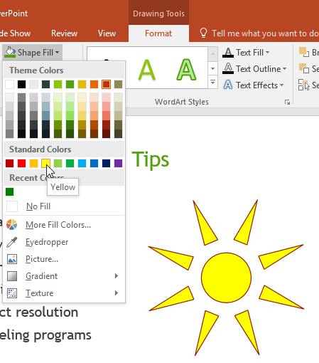 powerpoint-format-shape-8 Định dạng kiểu hình xuất hiện trong PowerPoint