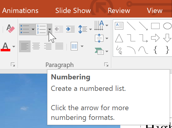 powerpoint-lists-bullet-command-3 Định dạng kiểu đánh số trong PowerPoint