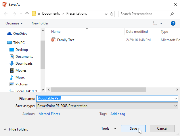 powerpoint-saving-export-dialog-11 Lưu file PowerPoint vào vị trí mong muốn