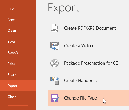 powerpoint-saving-export-file-type-9 Xuất bài thuyết trình PowerPoint