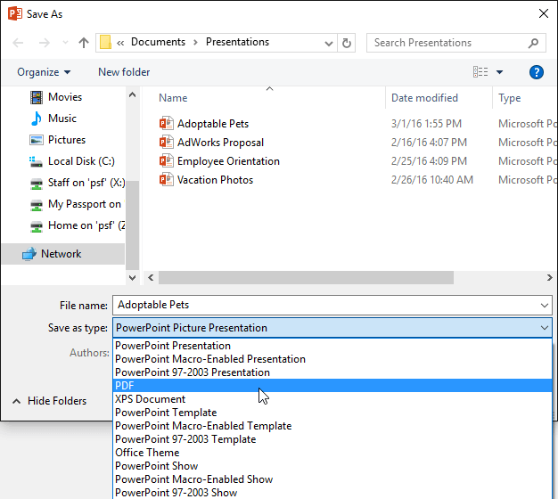 powerpoint-saving-export-type-12 Chọn định dạng xuất file PDF cho PowerPoint