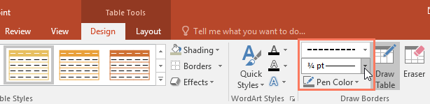 powerpoint-table-border-customize Tùy biến đường viền trong bảng PowerPoint