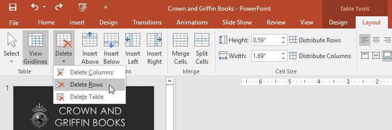 powerpoint-table-row-delete-2 Xóa hàng trong bảng PowerPoint