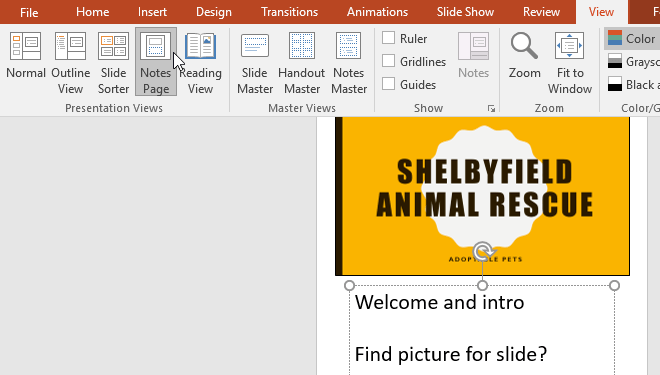 quan-ly-slide-powerpoint-11 Thêm đoạn giới thiệu cho slide PowerPoint