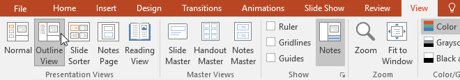 quan-ly-slide-powerpoint-6 Bảng Outline View trên PowerPoint
