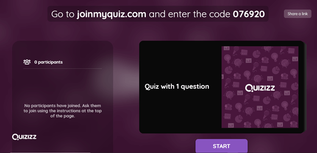 Vào tiết học trên Quizizz