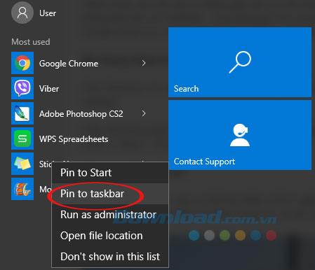 Pin to Taskbar