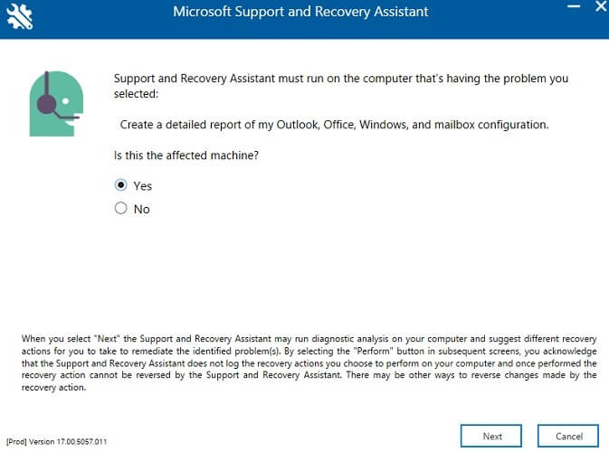 sua-loi-outlook-15 Trợ lý khôi phục và hỗ trợ của Microsoft