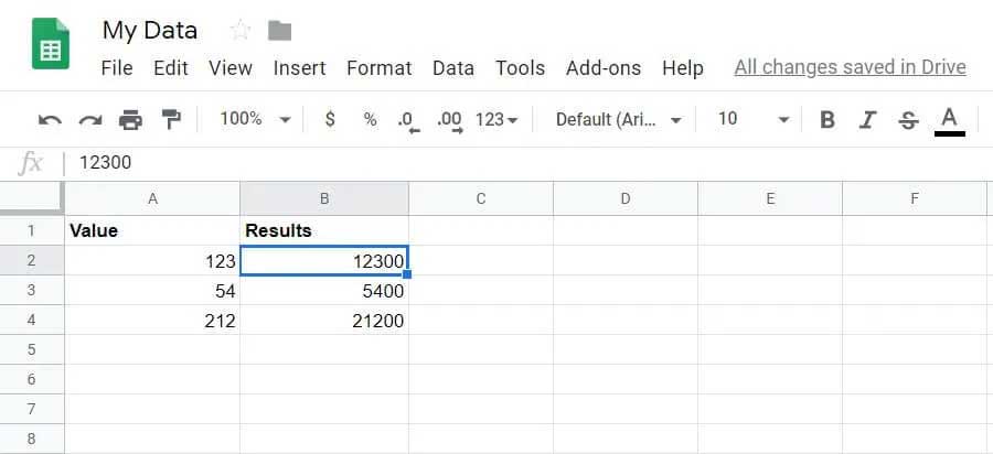 Tập lệnh trong Google Sheet