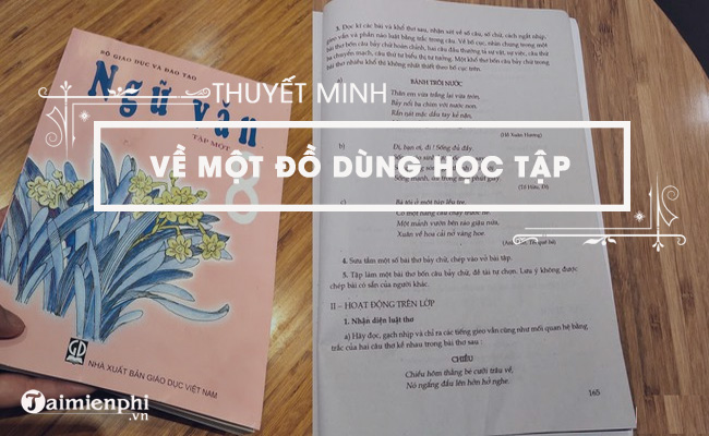 thuyet minh ve quyen sach giao khoa ngu van 8