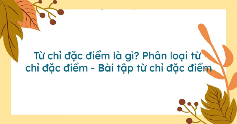 Những lỗi cơ bản có thể mắc phải khi làm bài tập từ chỉ đặc điểm